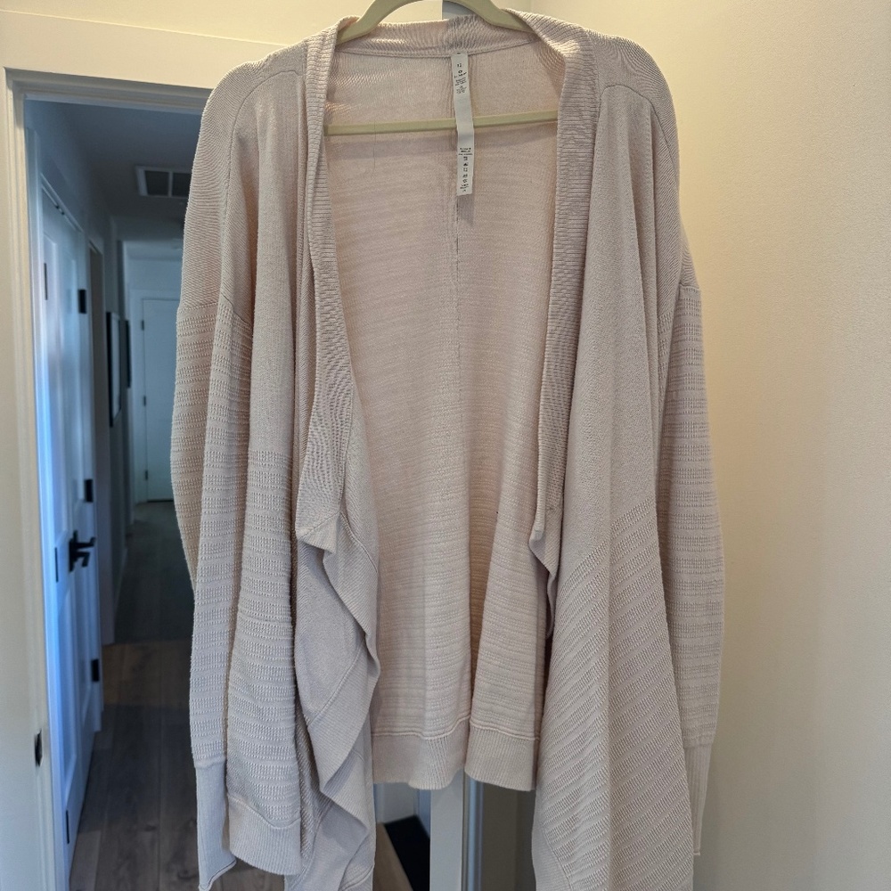 Lululemon light pink cardigan - 12